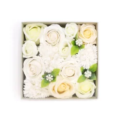 Fleurs de savon - coffret carré