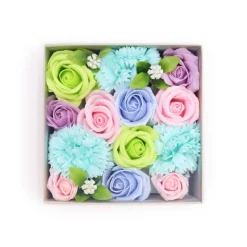 Fleurs de savon - coffret carré