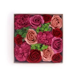 Fleurs de savon - coffret carré