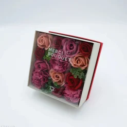 Fleurs de savon - coffret carré