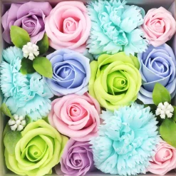 Fleurs de savon - coffret carré