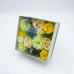 Fleurs de savon - coffret carré