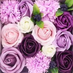 Fleurs de savon - coffret carré