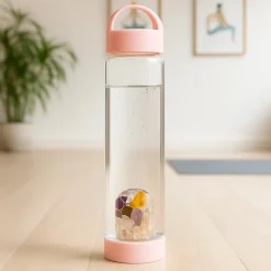 Gourde en verre - VitaJuwel VIA Prana | Rose