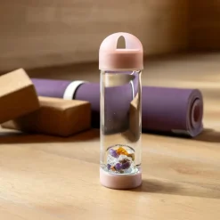 Gourde en verre - VitaJuwel VIA Prana | Rose