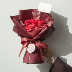 Grand Bouquet de Roses de savon rouges
