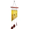 Grand carillon à vent 12 tubes aluminium et bois - 70cm