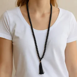Mala Agate Noire | 108 perles