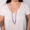 Mala Bouddha en quartz rose et améthyste | 108 perles