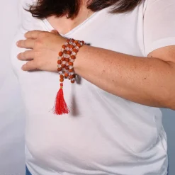 Mala Cristal de Roche - Rudraksha | 108 perles