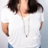Mala en Amazonite avec charm Lotus | 108 perles