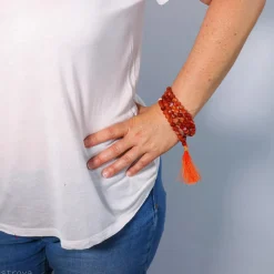 Mala en Cornaline | 108 perles