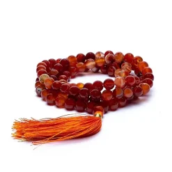 Mala en Cornaline | 108 perles