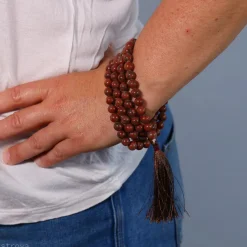 Mala en Jaspe Rouge | 108 perles