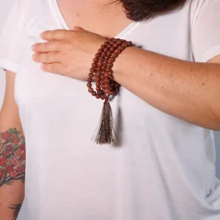 Mala en Jaspe Rouge | 108 perles