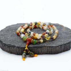 Mala magnifique mix d'agates | 108 perles