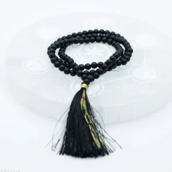 Mala Onyx Noir Mat | 108 perles