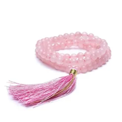Mala Quartz Rose- perles de 6 mm | 108 perles