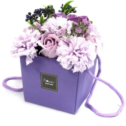 Panier de fleurs de savon