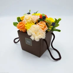 Panier de fleurs de savon