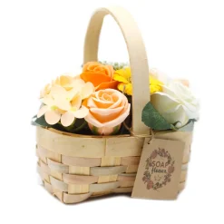 Panier de fleurs de savon - M