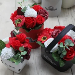 Panier de fleurs de savon - S
