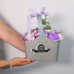 Panier de fleurs de savon - XL