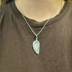 Pendentif Aile d'Ange en Cristal de Roche