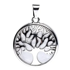 Pendentif Arbre de Vie Ornée de Cristal de Roche