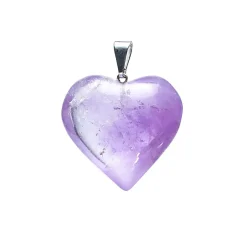 Pendentif Coeur en Améthyste