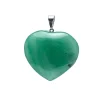 Pendentif Cœur en Quartz Vert