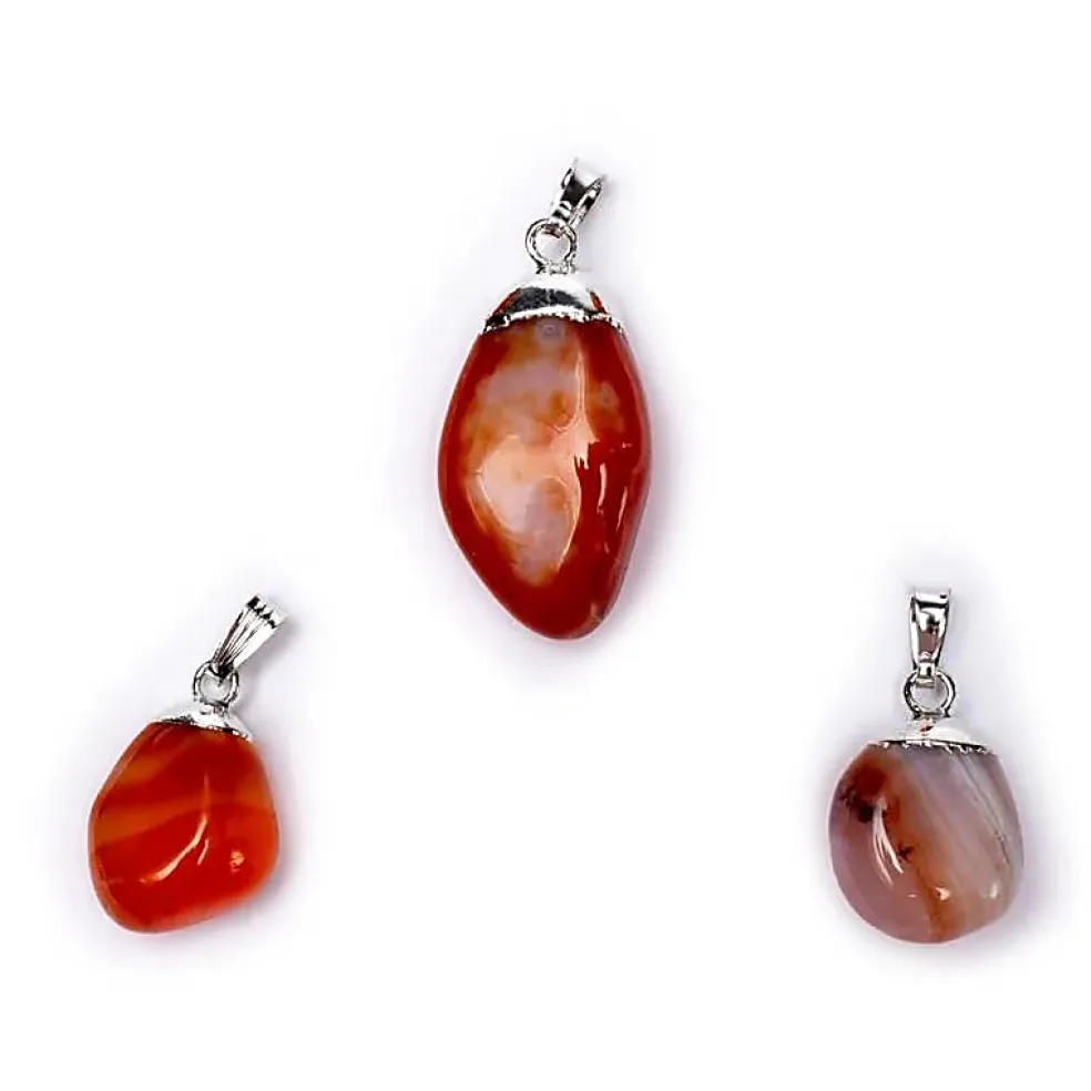 Pendentif en Agate Rouge
