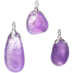 Pendentif en Améthyste Claire Lumineuse