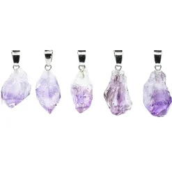 Pendentif en Améthyste Naturelle brute
