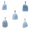 Pendentif en Angélite percée de Forme Naturelle