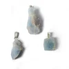 Pendentif en Calcite Bleue brute