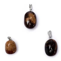 Pendentif en Calcite Miel avec crochet