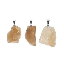 Pendentif en Citrine Naturelle brute