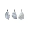 Pendentif en Howlite Blanche Naturelle brute