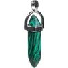 Pendentif en malachite synthétique
