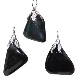 Pendentif en Obsidienne Arc-en-ciel Multifacettes