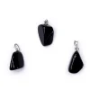 Pendentif en Obsidienne Noire avec crochet