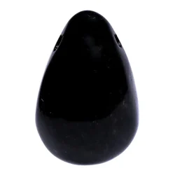 Pendentif en Onyx Noir percé sans fil