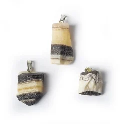 Pendentif en Onyx Zèbre Brut Naturel