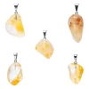 Pendentif en Quartz Hématoïde Percé