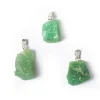 Pendentif en Quartz Vert brut
