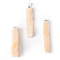 Pendentif en Sélénite Orange
