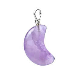 Pendentif Lune en Améthyste
