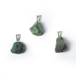 Pendentif Émeraude Brute Naturelle