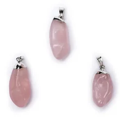 Pendentif Quartz Rose